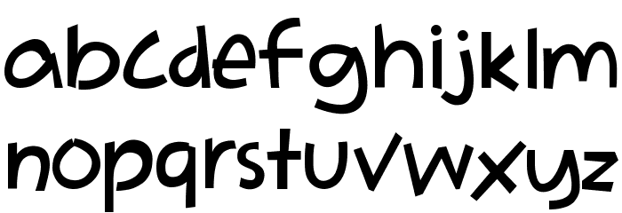 Adikku Pandai Menari Font LOWERCASE