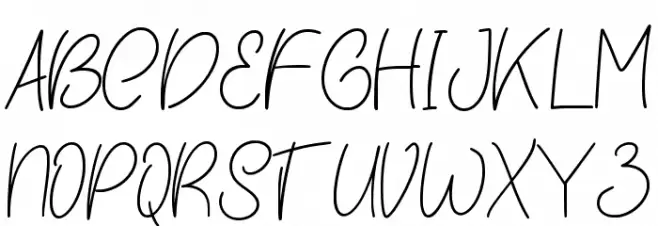 Adilla Paleeto Font UPPERCASE