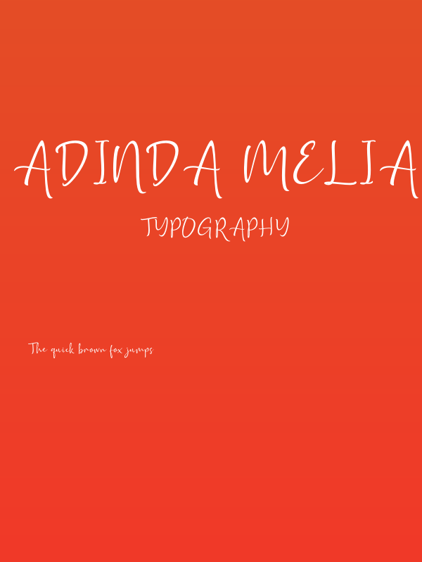 Adinda Melia regular Poster