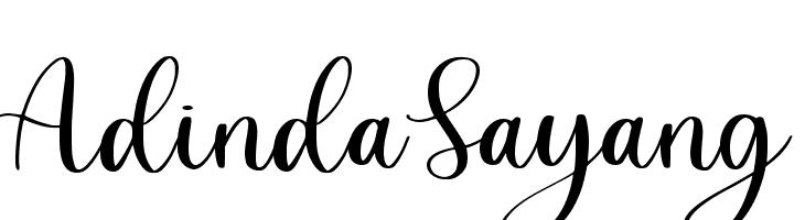 Adinda Sayang  Free Fonts Download