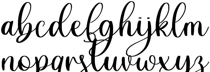 Adinda Sayang Font LOWERCASE