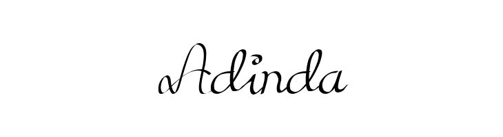 Adinda  Frei Schriftart Herunterladen