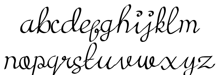 Adinda Font LOWERCASE
