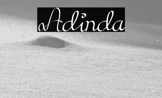 Adinda Font examples