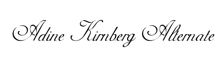 Adine Kirnberg Alternate Font