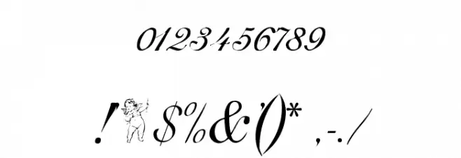 Adine Kirnberg Alternate Font OTHER CHARS