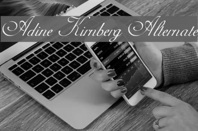 Adine Kirnberg Alternate Font examples