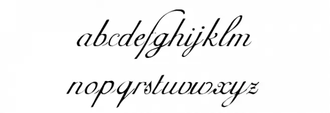 Adine Kirnberg Alternate Font LOWERCASE