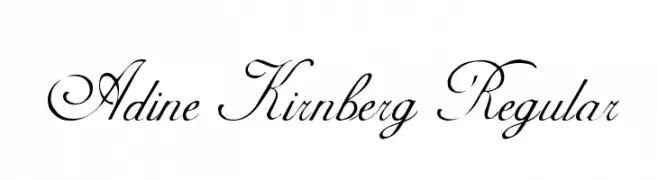 Adine Kirnberg Regular  Frei Schriftart Herunterladen