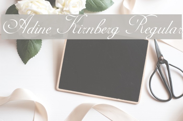 Adine Kirnberg Regular Font examples