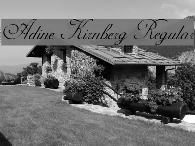 Adine Kirnberg Regular Font examples