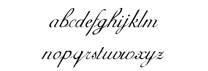 Adine Kirnberg Regular Font LOWERCASE