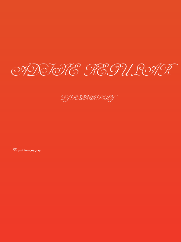 Adine Regular Poster