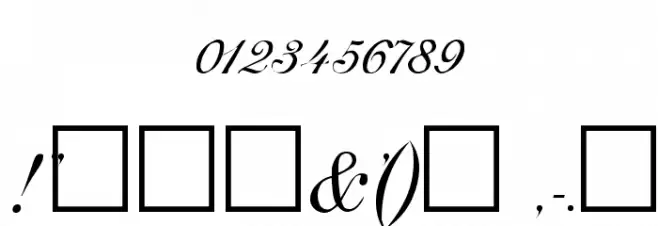 AdineKirnberg Regular フォント その他の文字