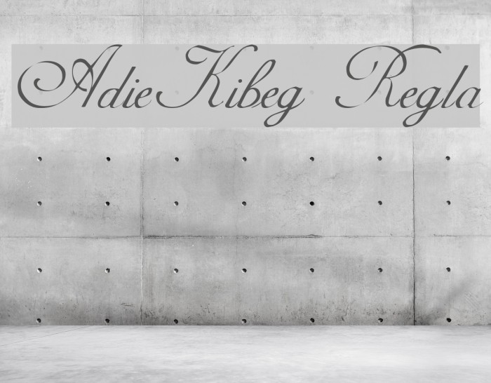 AdineKirnberg Regular Font examples