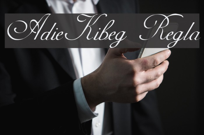AdineKirnberg Regular Font examples