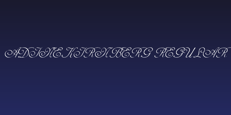 AdineKirnberg Regular Social Header