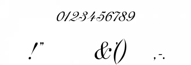 AdineKirnberg-Script Font OTHER CHARS