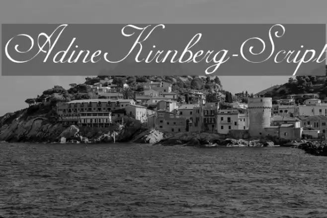 AdineKirnberg-Script Font examples