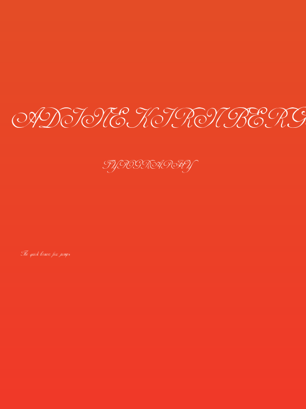 AdineKirnberg-Script Poster