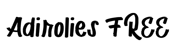 Adirolies FREE  免费字体下载