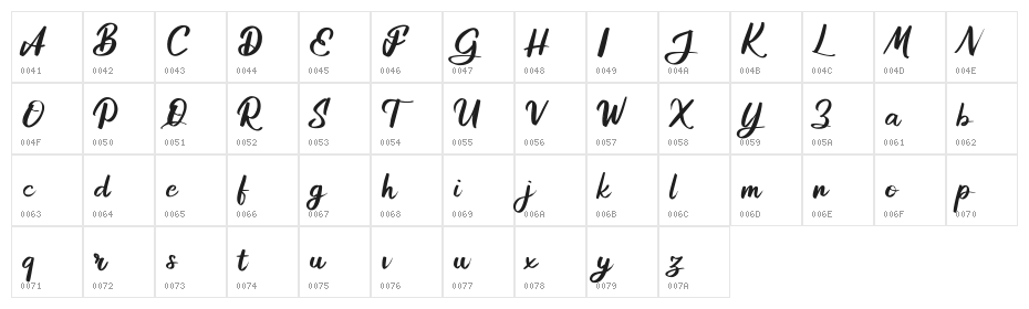 Adisone FREE Character Map