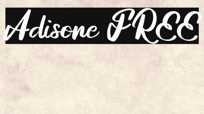 Adisone FREE Example 2