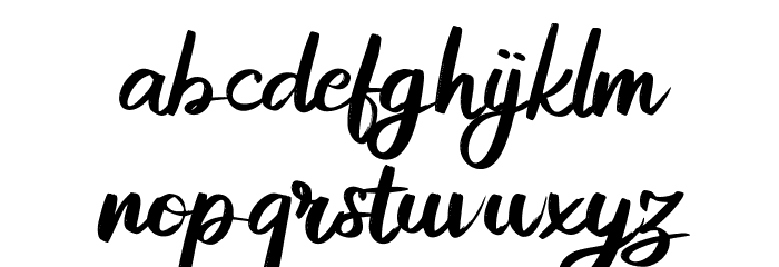 Adisone FREE Font LOWERCASE