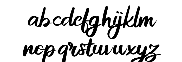 AdisoneFREE Font LOWERCASE