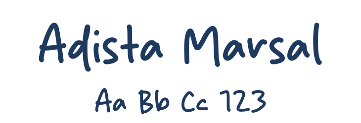 Adista Marsal Font Preview