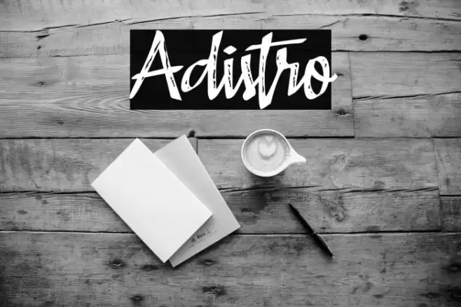 Adistro Font examples