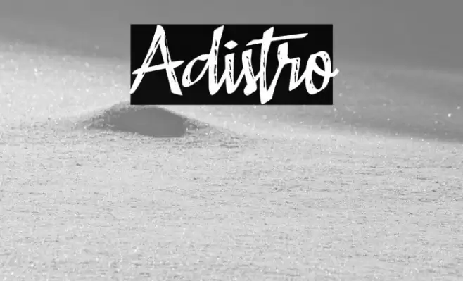 Adistro Font examples