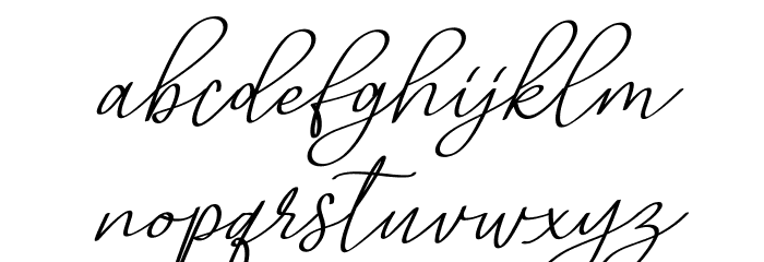 Adisty Font LOWERCASE