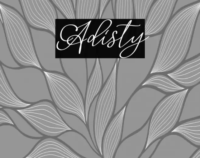 Adisty Font examples