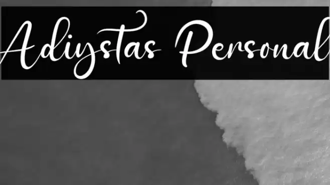 Adiystas Personal Font examples