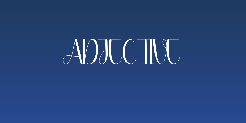Adjective Social Header