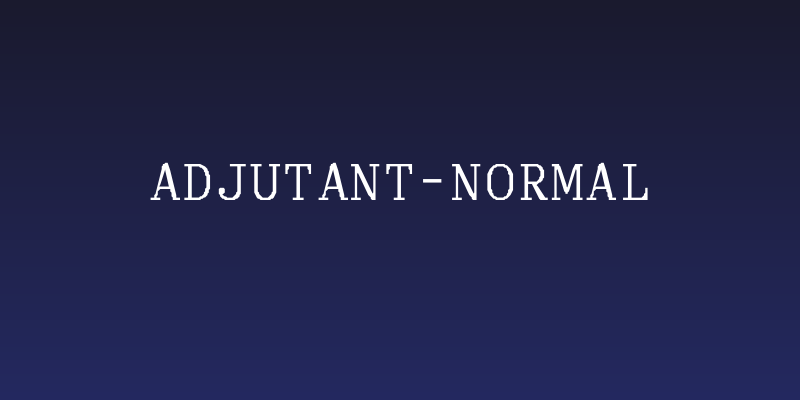 Adjutant-Normal Social Header