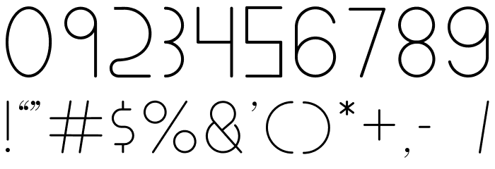 Adlanta Light Font OTHER CHARS