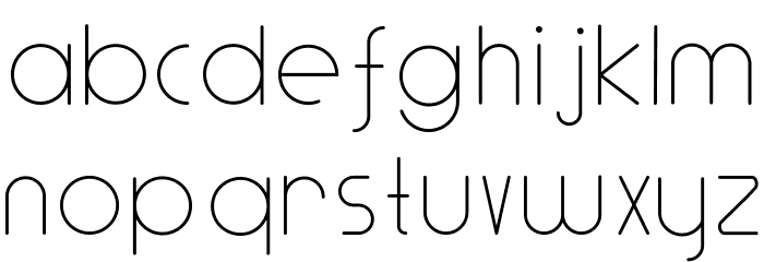 Adlanta Light Font LOWERCASE