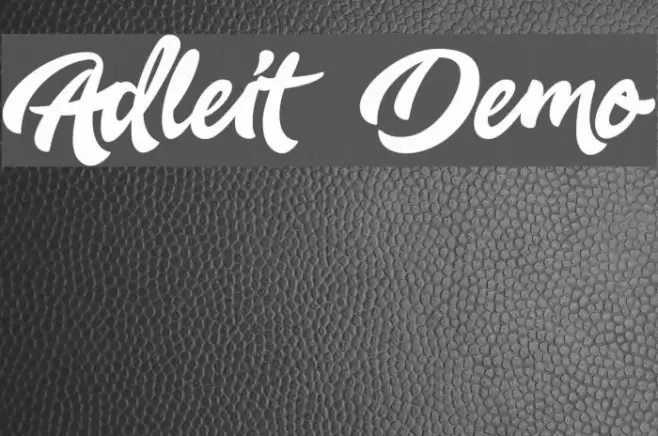 Adleit - Demo Font examples