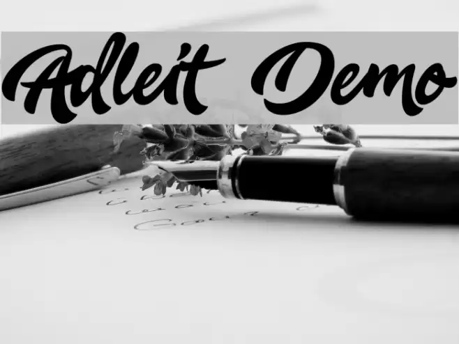 Adleit - Demo Font examples