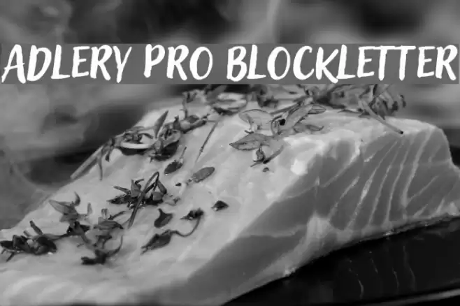 Adlery Pro Blockletter フォント examples