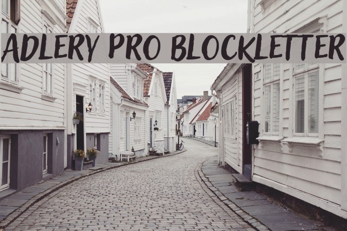 Adlery Pro Blockletter Font examples