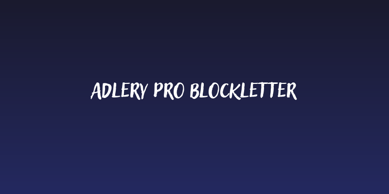 Adlery Pro Blockletter Social Header