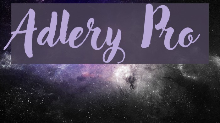 Adlery Pro フォント examples