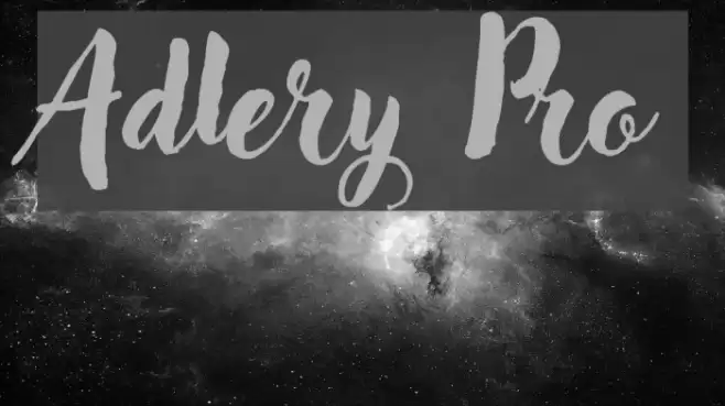 Adlery Pro フォント examples