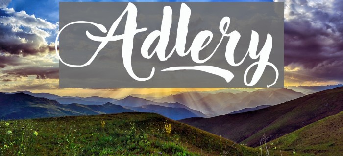 Adlery Font examples