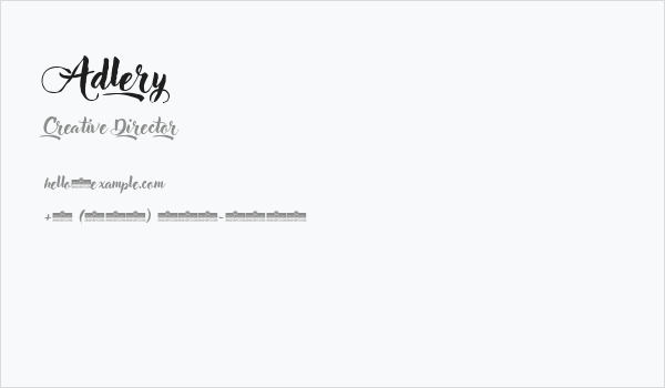 Adlery Business Card