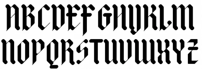 Adlibitum Bold フォント 大文字