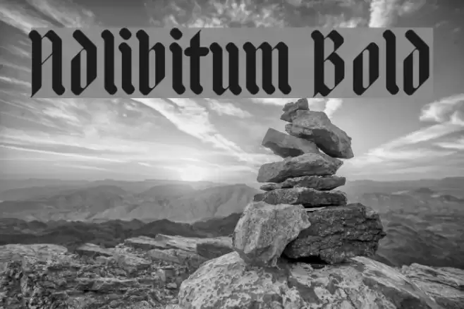 Adlibitum Bold フォント examples